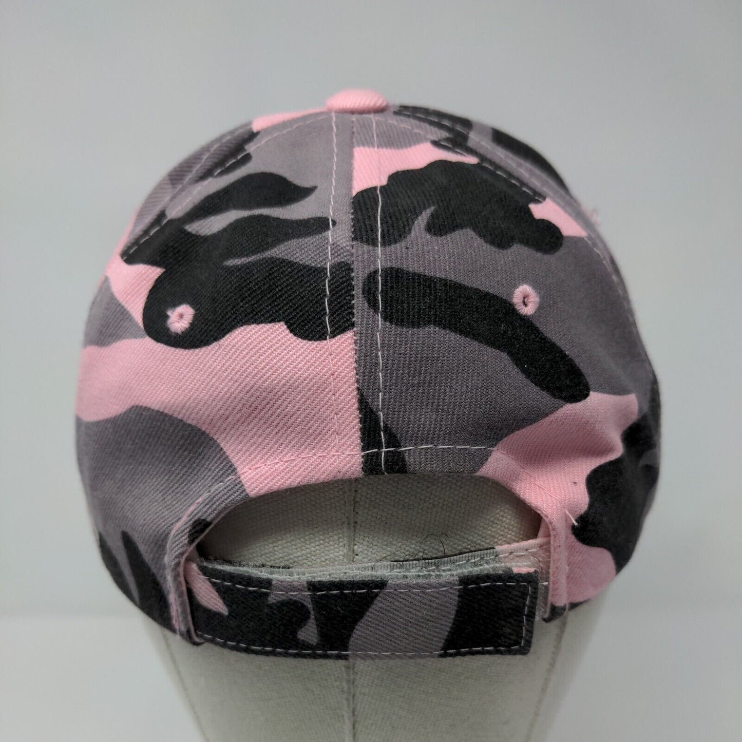 Unbranded Strapback Hat Camouflage OSFA Adjustable Vented Holes 6 Panel Blank