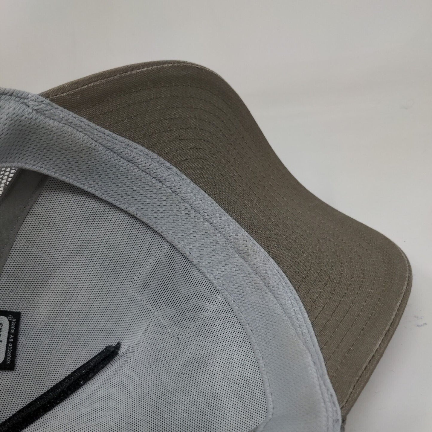 Brixton Snapback Trucker Hat Tan One Size Embroiidered Mesh Back Netplus