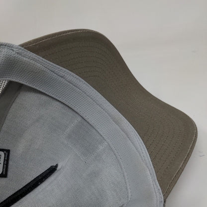 Brixton Snapback Trucker Hat Tan One Size Embroiidered Mesh Back Netplus
