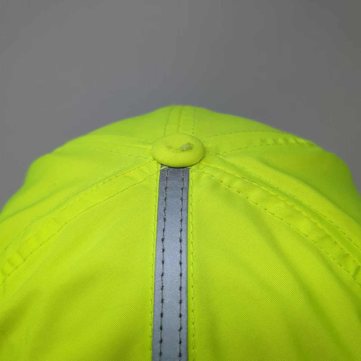 Port Authority Baseball Cap Green Black One Size Reflective Strapback Hat Safety