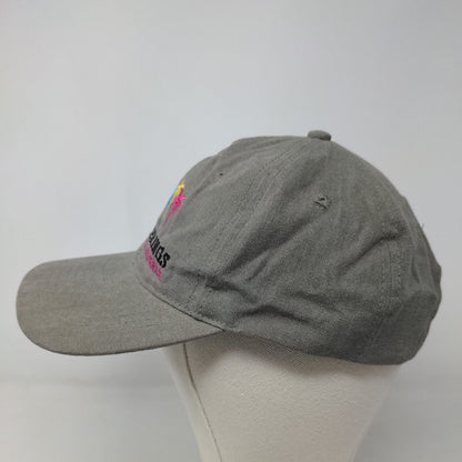 Headshot Men's Slideback Hat Gray Adjustable Embroidered Palm Springs Logo