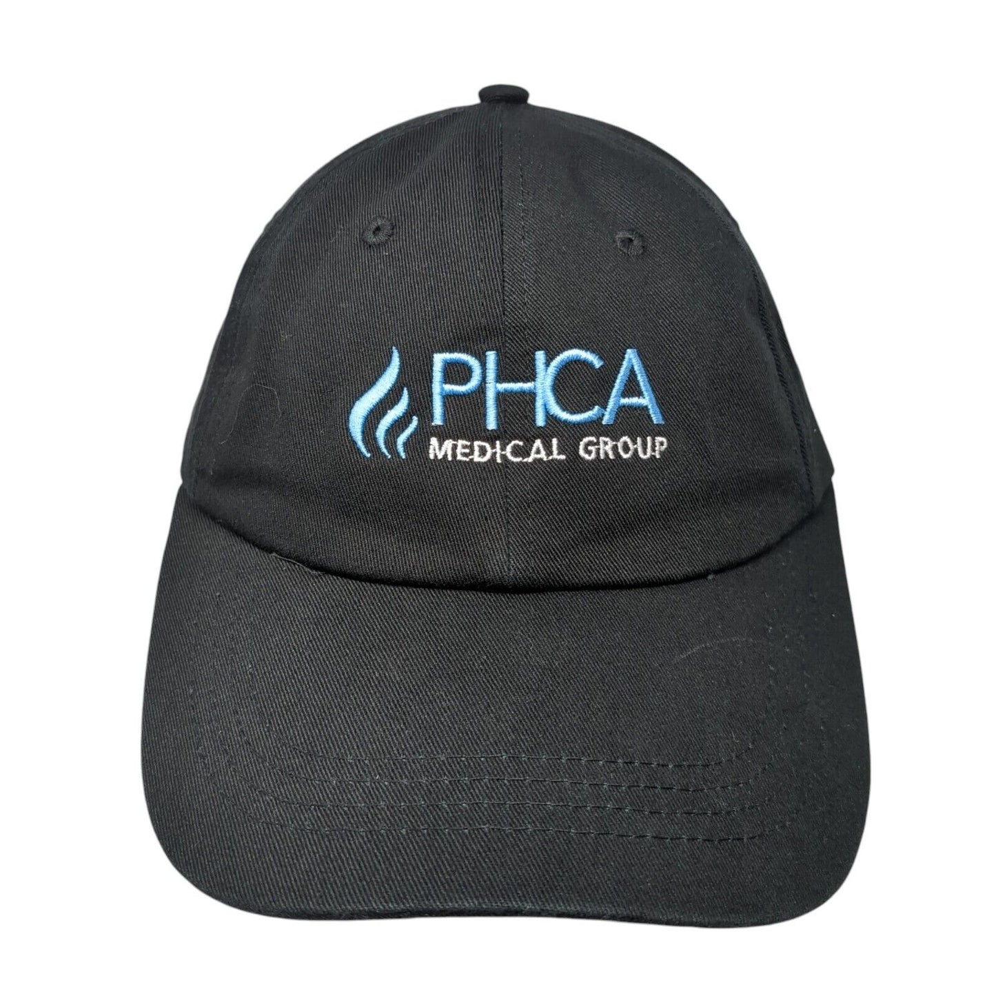 PHCA Medical Group Slideback Baseball Cap Black One Size Adjustable Embroidered