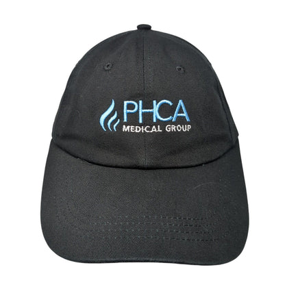 PHCA Medical Group Slideback Baseball Cap Black One Size Adjustable Embroidered