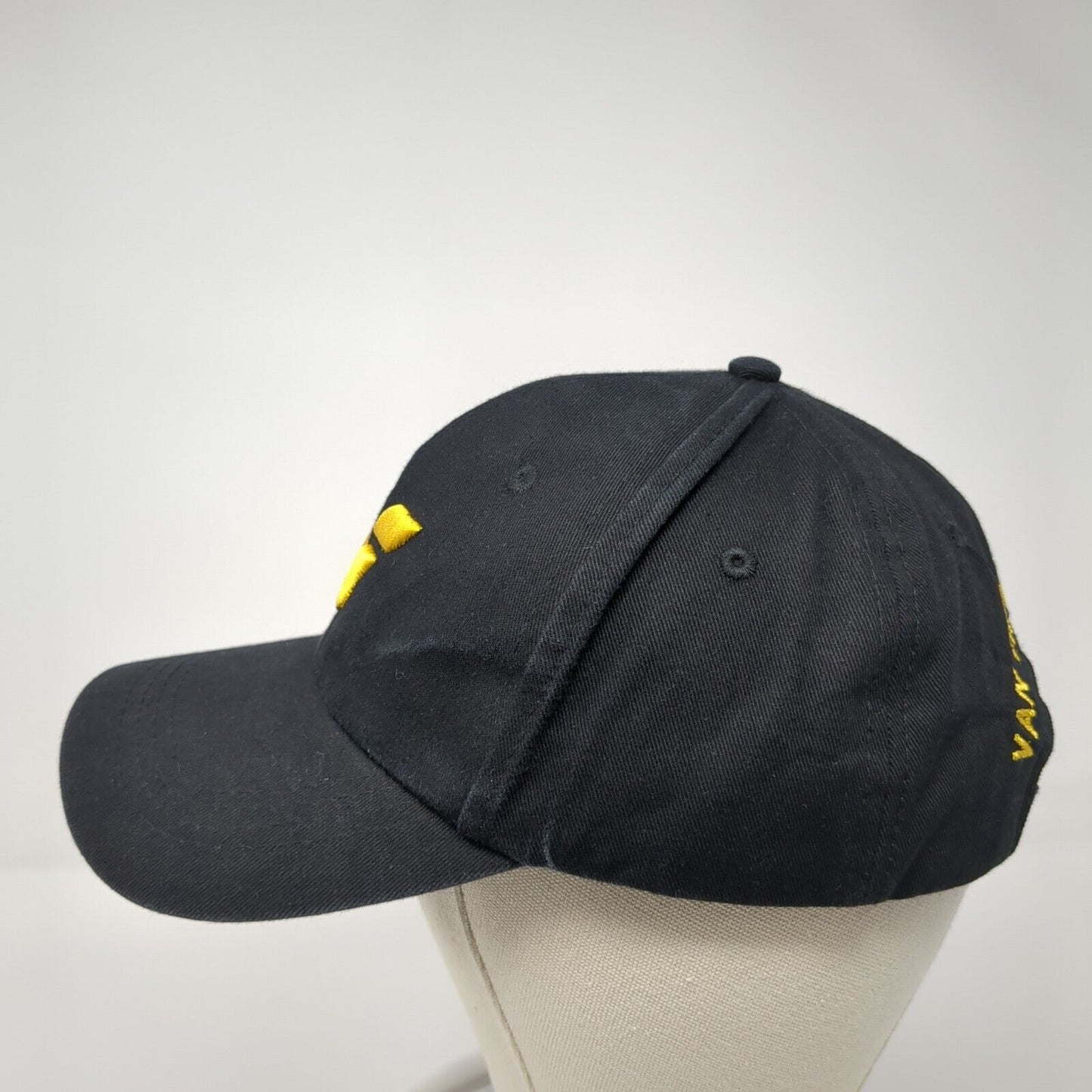 Van Thinh Rest Stop Slideback Hat Black One Size Adjustable Embroidered