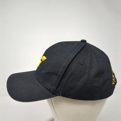 Van Thinh Rest Stop Slideback Hat Black One Size Adjustable Embroidered