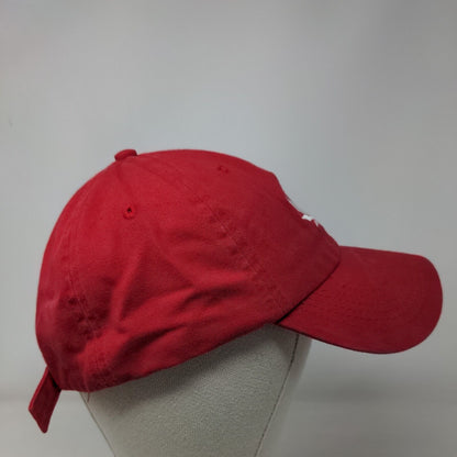 Geo Leaf MedMen Slideback Hat Red One Size Embroidered Apollo