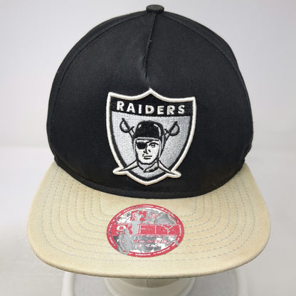 New Era Las Vegas Raiders NFL 5 Panel Black Beige Green Hat L Strapback 9FIFTY
