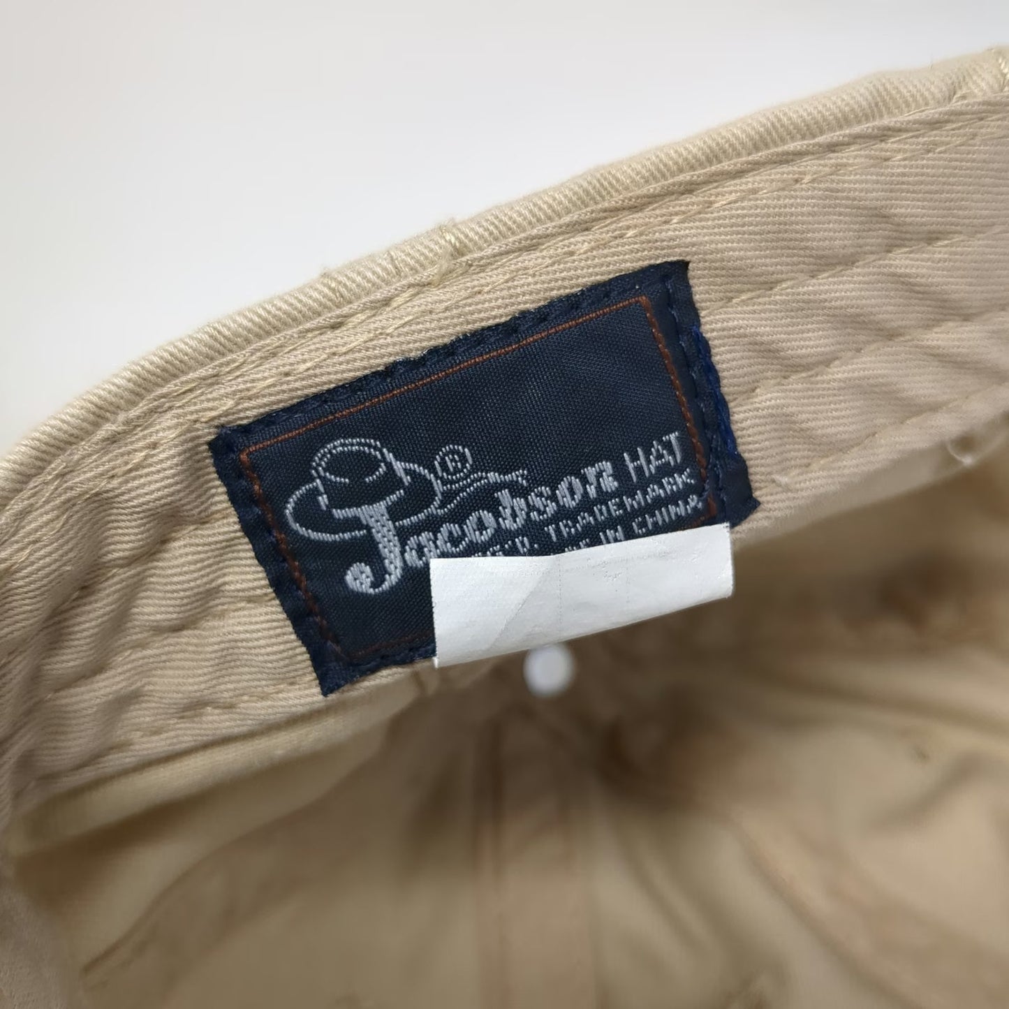 Jacobson Hat Baseball Cap Beige One Size Cooperstown New York Blue Green hat