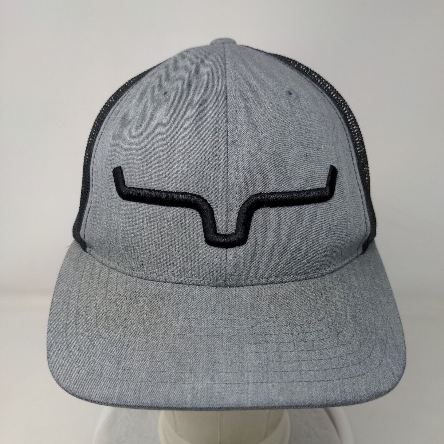 Kimes Ranch Snapback Trucker Hat Gray Embroidered Mesh Back The Classics Yupoong