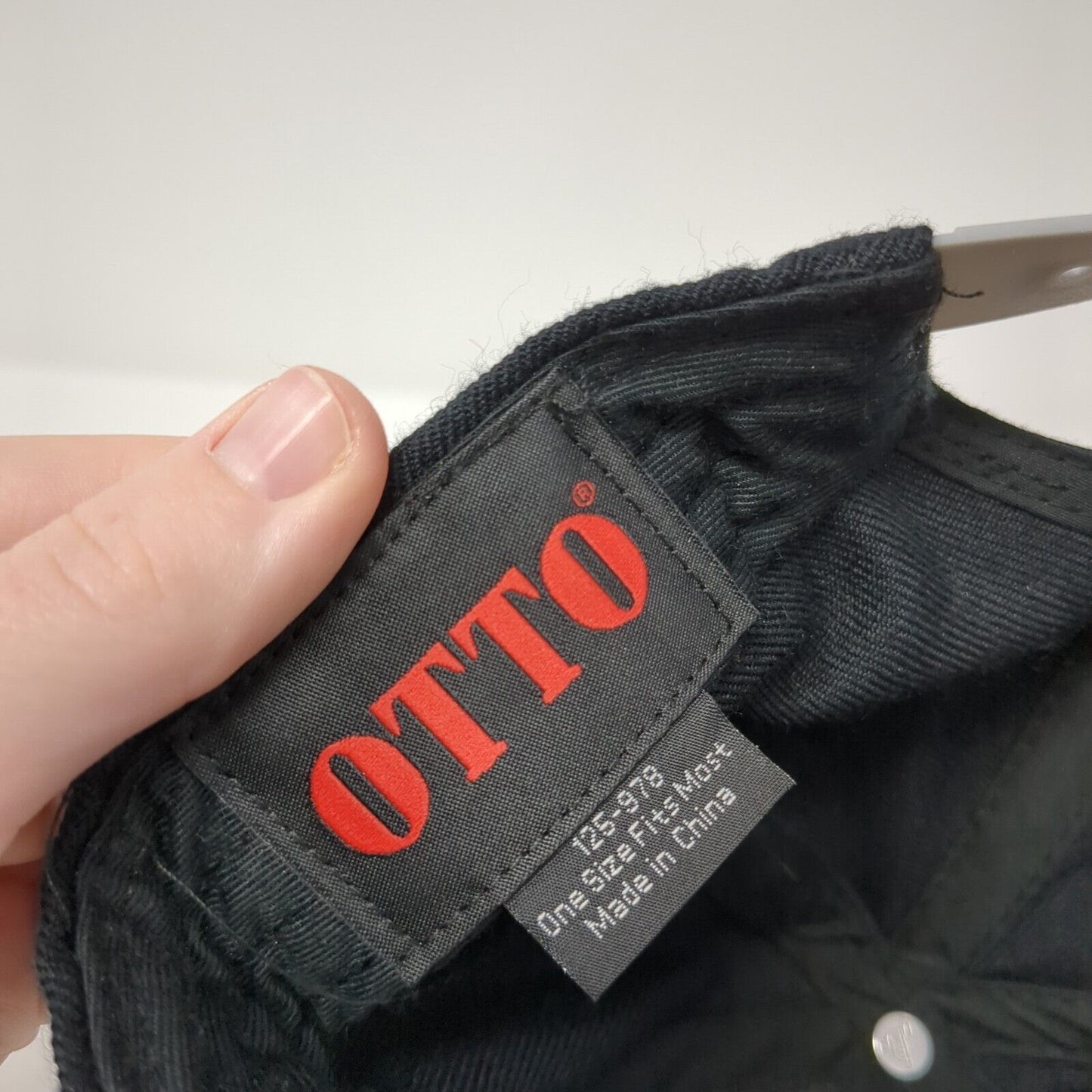 Otto Snapback Hat Black One Size Adjustable Big Horn Colorblock 6 Panel