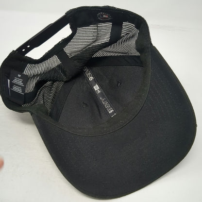 Detroit Tigers MLB New Era Trucker Hat Black One Size Snapback Mesh Embroidered