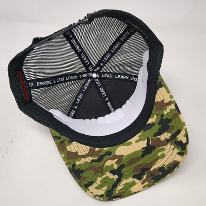Mission43 Patch Snapback Trucker Hat Camo OSFA Mesh Back Adjustable