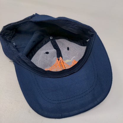 San Francisco Strapback Hat Blue One Size Adjustable Embroidered 6 Panel