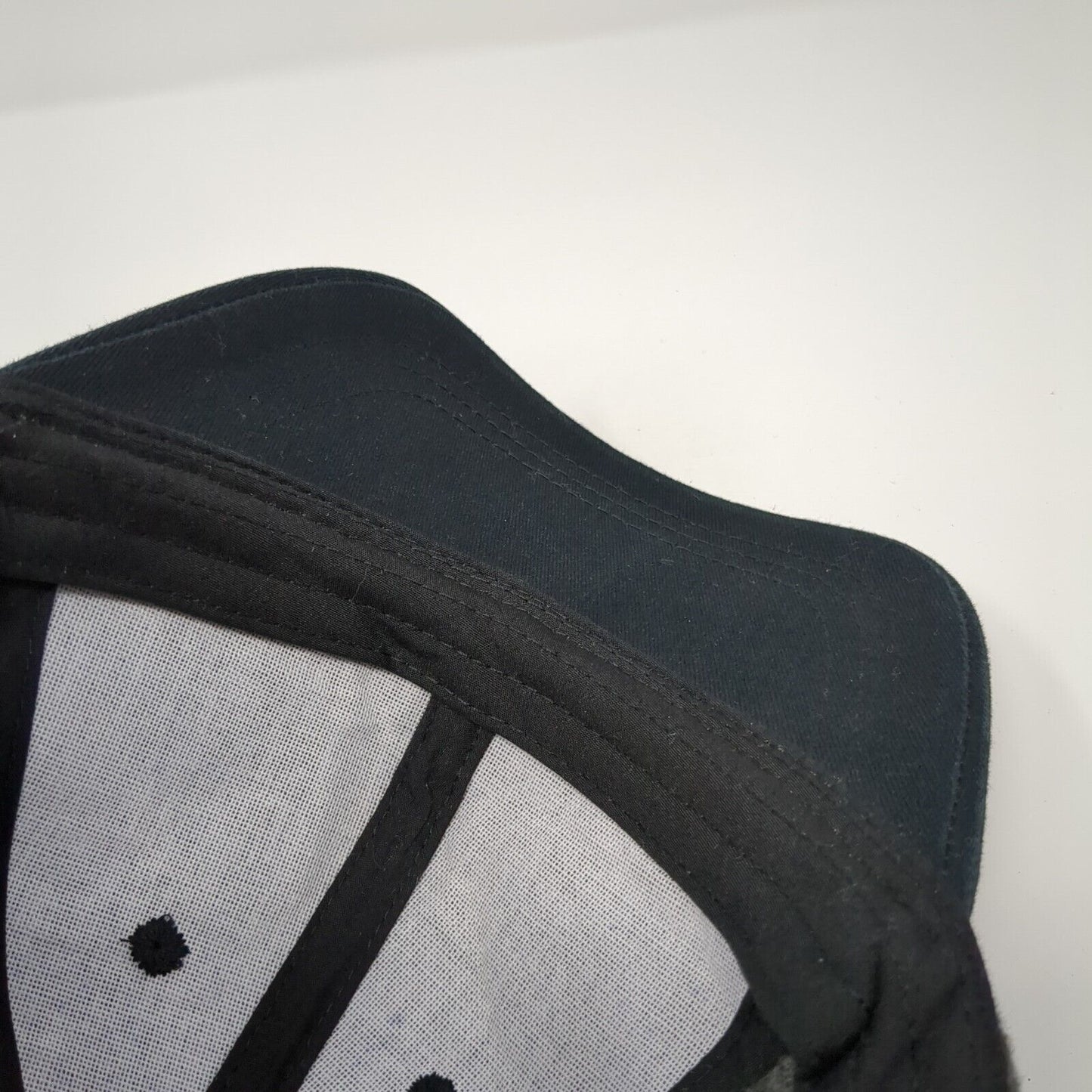 Unbranded Strapback Hat Gray Multi One Size Plaid Adjustable Blank