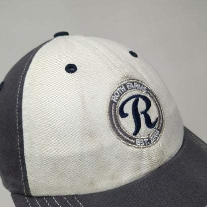 Roth Farms Est. 2003 Strapback Hat Gray M/L Adjustable Embroidered Richardson