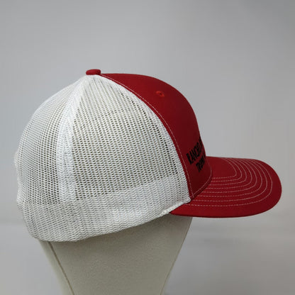 Richardson Trucker Hat Red White One Size Rancho Bonito Trophy Hunts Snapback