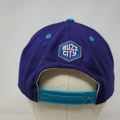 Adidas Men's Snapback Hat Purple OSFA Charlotte Hornets Embroidered Logo