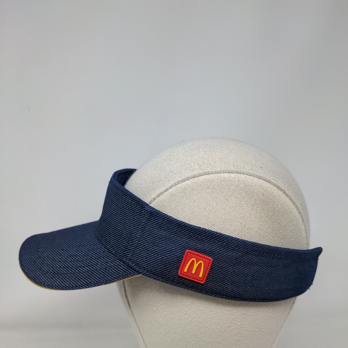 McDonalds Snapback Sunvisor Blue One Size Adjustable Employee Crew Cap