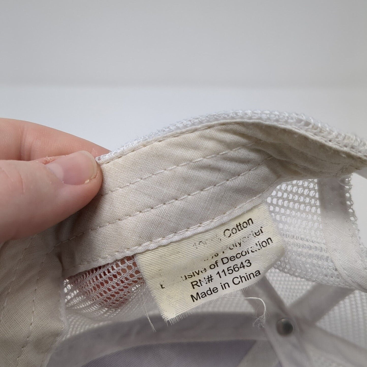 Husqvarna Snapback Mesh Back Trucker Hat Gray One Size Colorblock