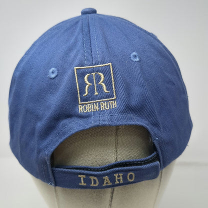 Robin Ruth Baseball Cap Blue One Size Idaho Original Embroidered Adjustable Hat