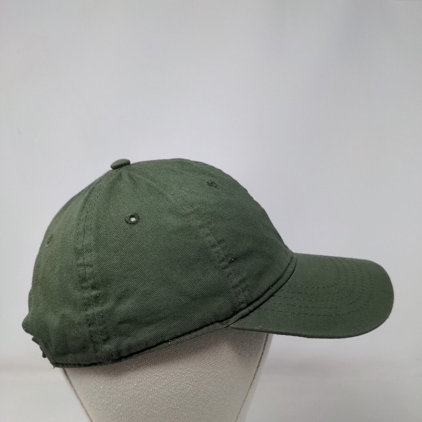 Unbranded Strapback Hat Green Sea Turtle OSFM Adjustable Solid Blank