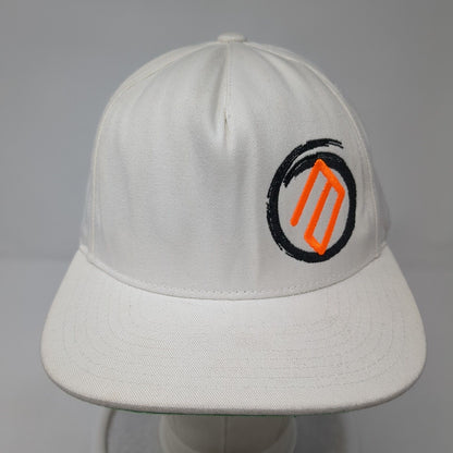 The Classics Yupoong Snapback Hat White One Size Adjustable Embroidered 6 Panel