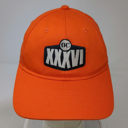 Port & Company Baseball Cap Orange One Size XXXVI OC Logo Hat Strapback Cotton