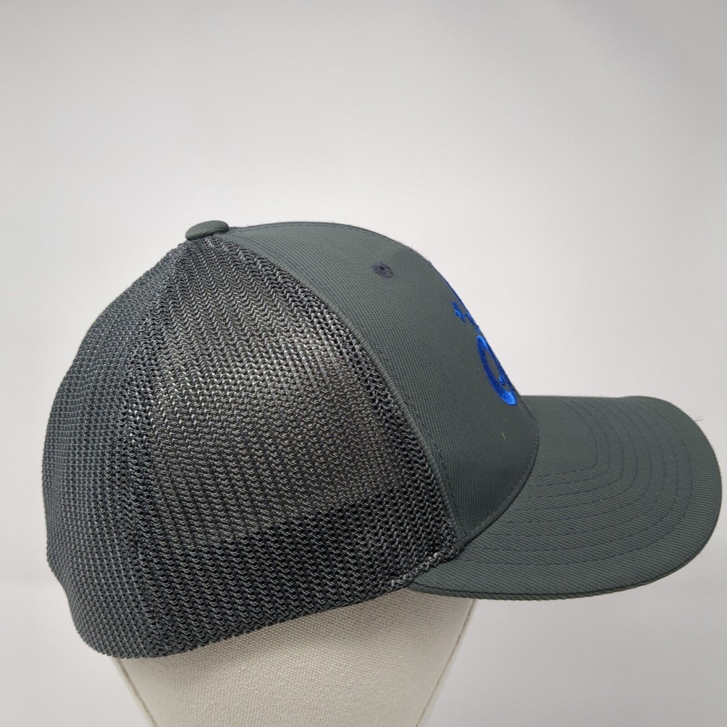 N Boise Fitted Mesh Back Trucker Hat Gray 6 7/8-7 3/8 Pacific Headwear