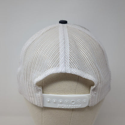 Big City Coffee & Cafe Snapback Trucker Hat Blue One Size Mesh Back