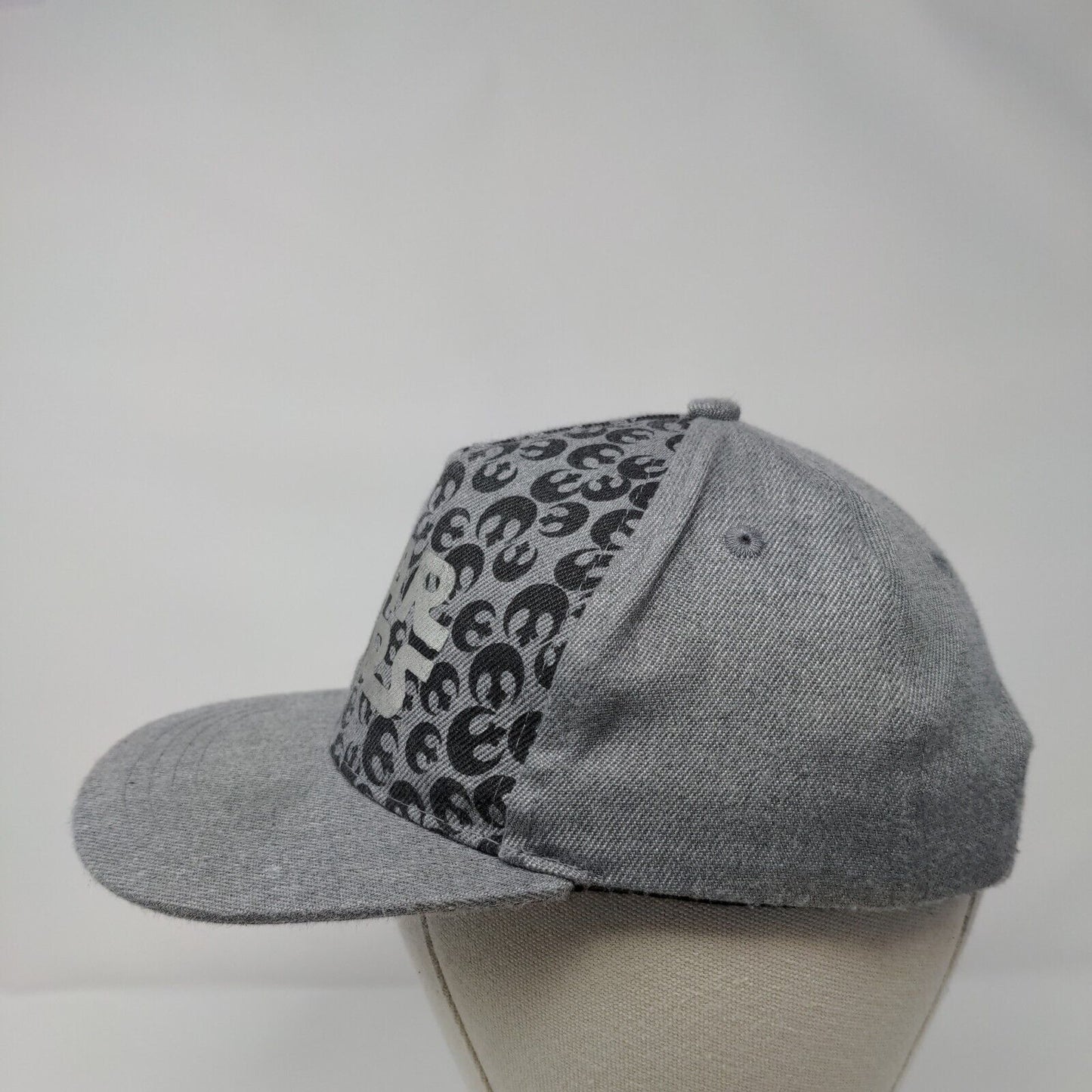 Star Wars Snapback Hat Gray OSFM Adjustable Character Graphic Print 6 Panel
