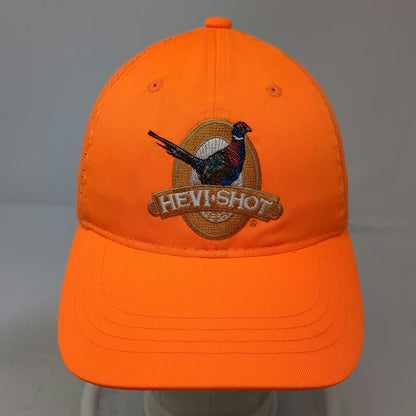 Hevi-Shot Baseball Cap Orange One Size Trucker Hat Mesh Back Strapback Pheasant