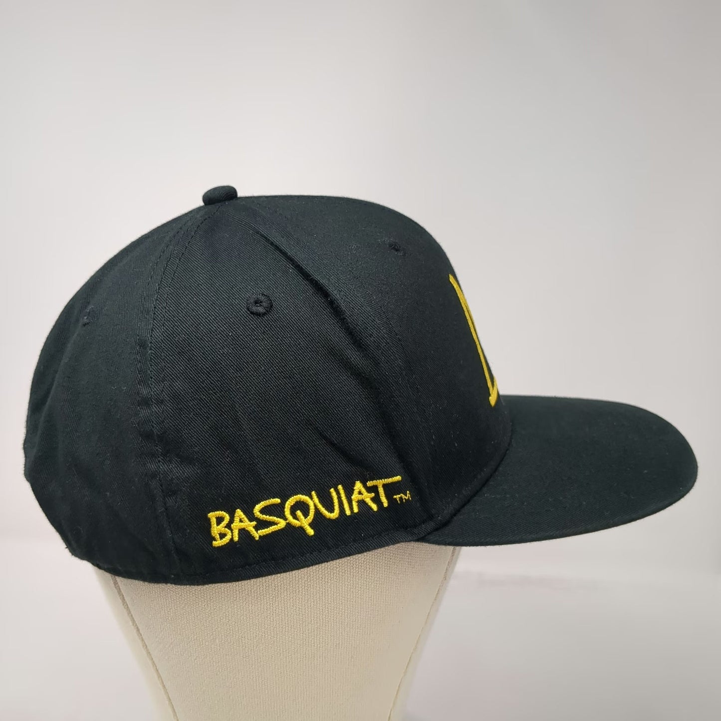 Mad Engine Basquiat Crown Snapback Black Hat One Size Not For Sale Embroidered