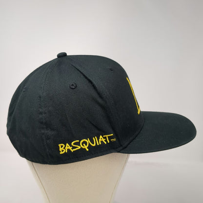 Mad Engine Basquiat Crown Snapback Black Hat One Size Not For Sale Embroidered