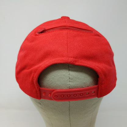 Logo 7 Men's Snapback Hat Red Embroidered Coca Cola Incredible Summer Vintage