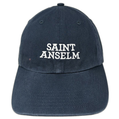 Richardson Baseball Cap Blue One Size Saint Anselm Cotton Slideback Hat Logo