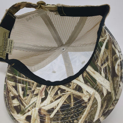 Ducks Unlimited Baseball Cap Green OSFM Camo Mesh Back Slideback 80 Years Hat