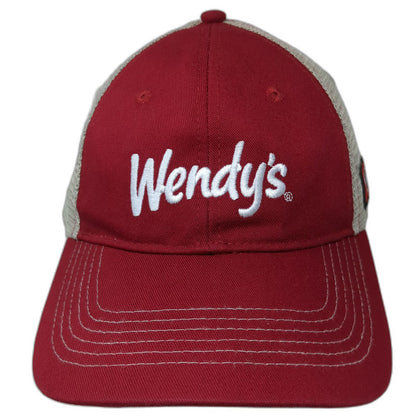 Wendy's Logo Trucker Hat Red One Size Dave Thomas Foundation Adoption Snapback