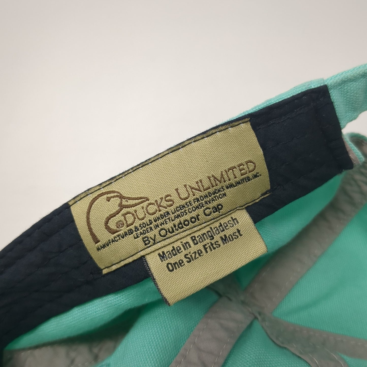 Ducks Unlimited Slideback Baseball Cap Blue One Size Adjustable Embroidered