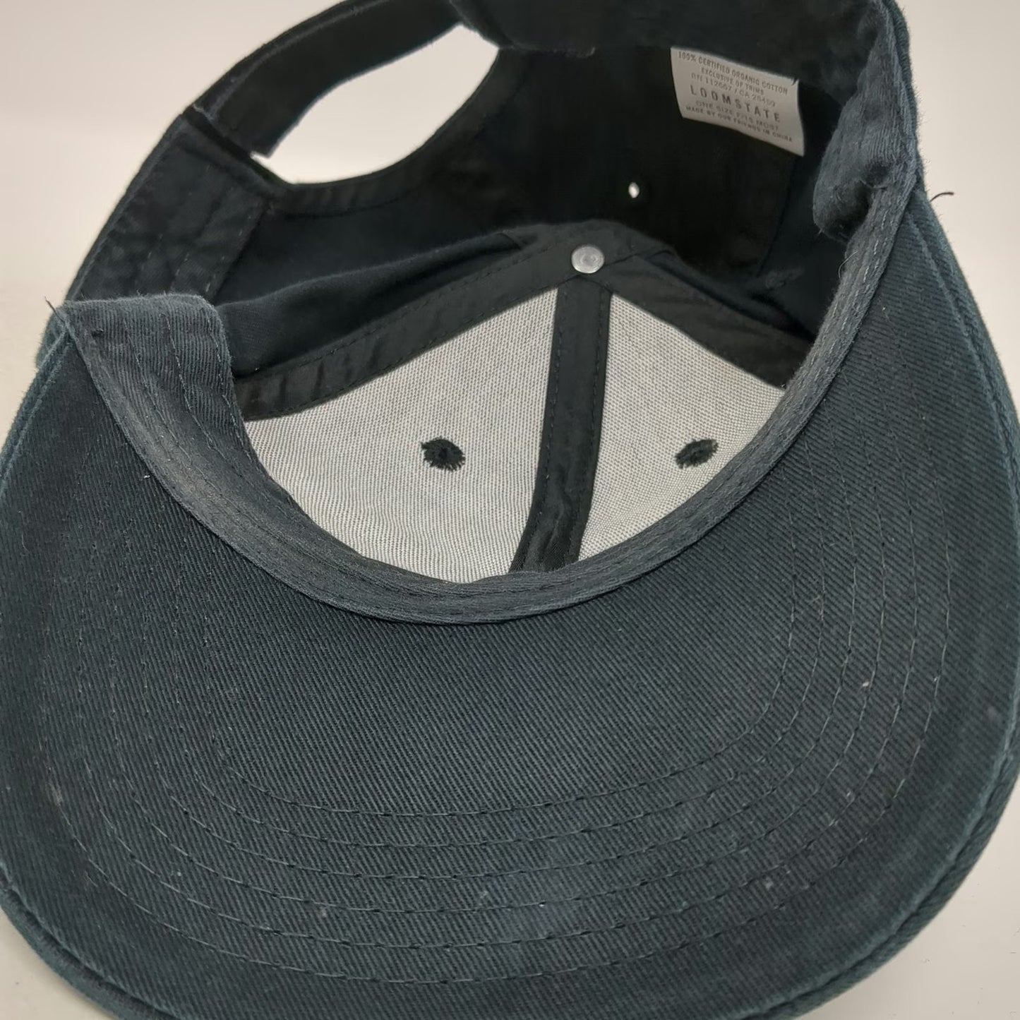 Loomstate Chipotle Baseball Cap Black One Size Strapback Organic Cotton Hat