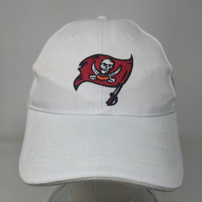 Acme Men's Strapback Hat White Embroidered Tampa Bay Buccaneers Logo