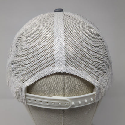 M Snapback Trucker Hat Gray OS Adjustable Embroidered Mesh Back Port Authority