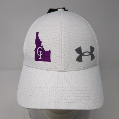 Under Armour Fitted Hat White L/XL Classic Fit ISO-Chill Armour Vent W/Tags