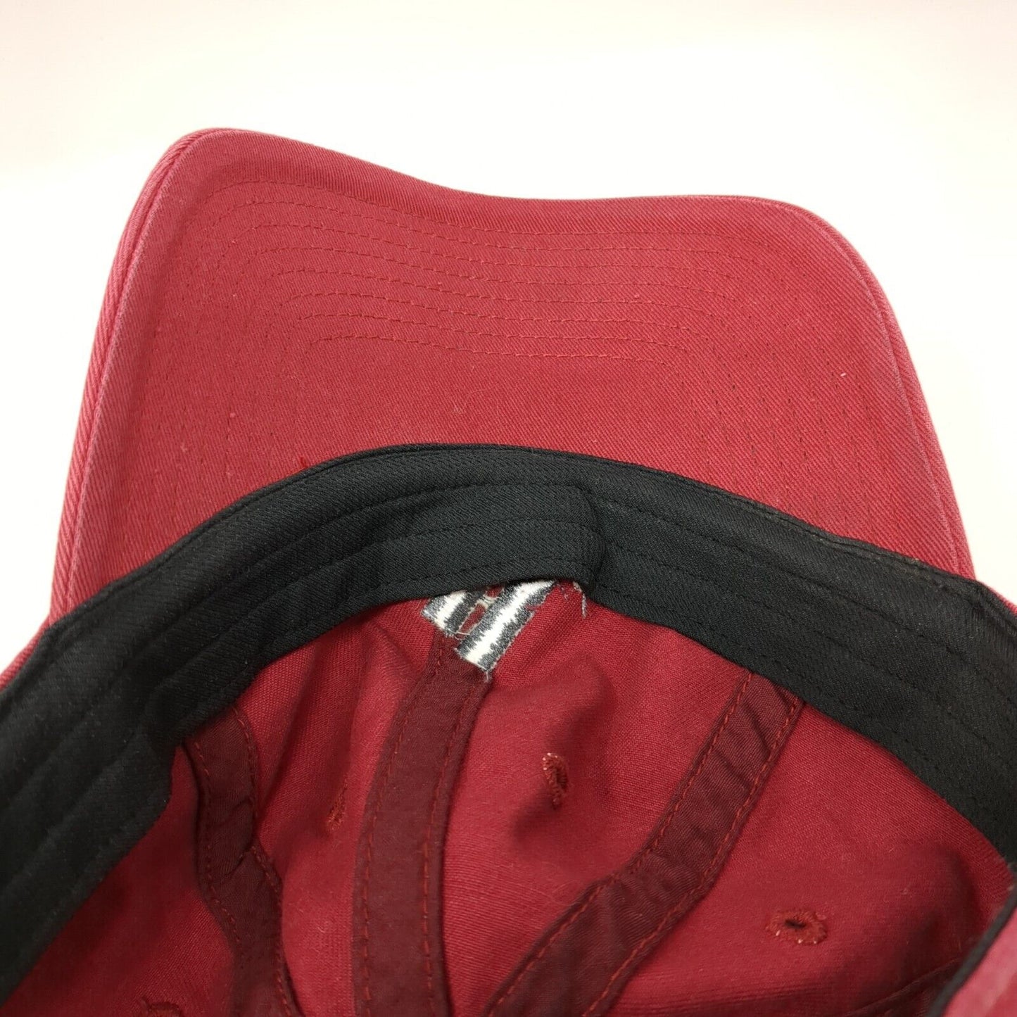 Adidas Slideback Hat Red One Size Adjustable Embroidered Climalite Vented Holes