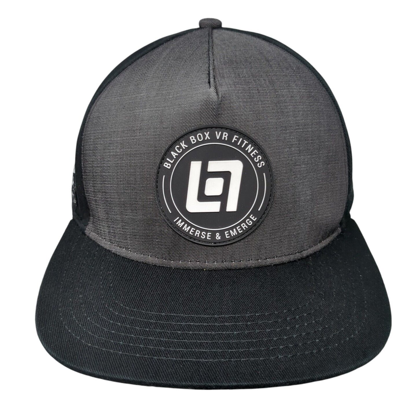 Black Box VR Fitness Immerse & Emerge Snapback Hat Black OSFA Adjustable 6 Panel