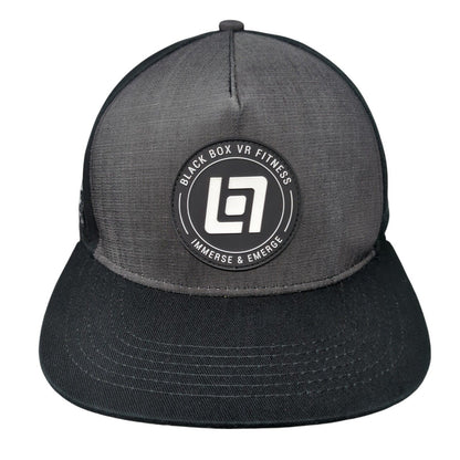 Black Box VR Fitness Immerse & Emerge Snapback Hat Black OSFA Adjustable 6 Panel