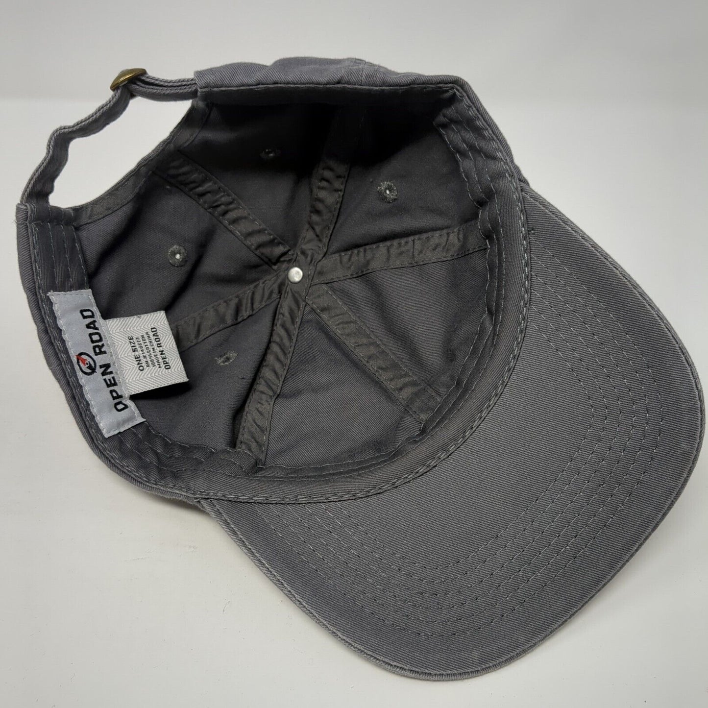 Dog Mom Paw Print Slideback Hat Gray One Size Adjustable Embroidered