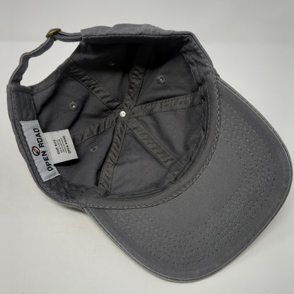 Dog Mom Paw Print Slideback Hat Gray One Size Adjustable Embroidered