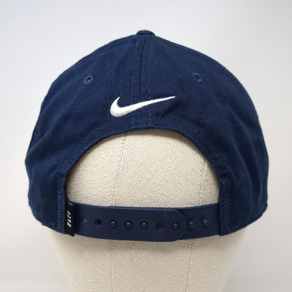 Nike 5 Panel Blue One Size Snapback Rope Green Under Visor Swoosh Logo Hat