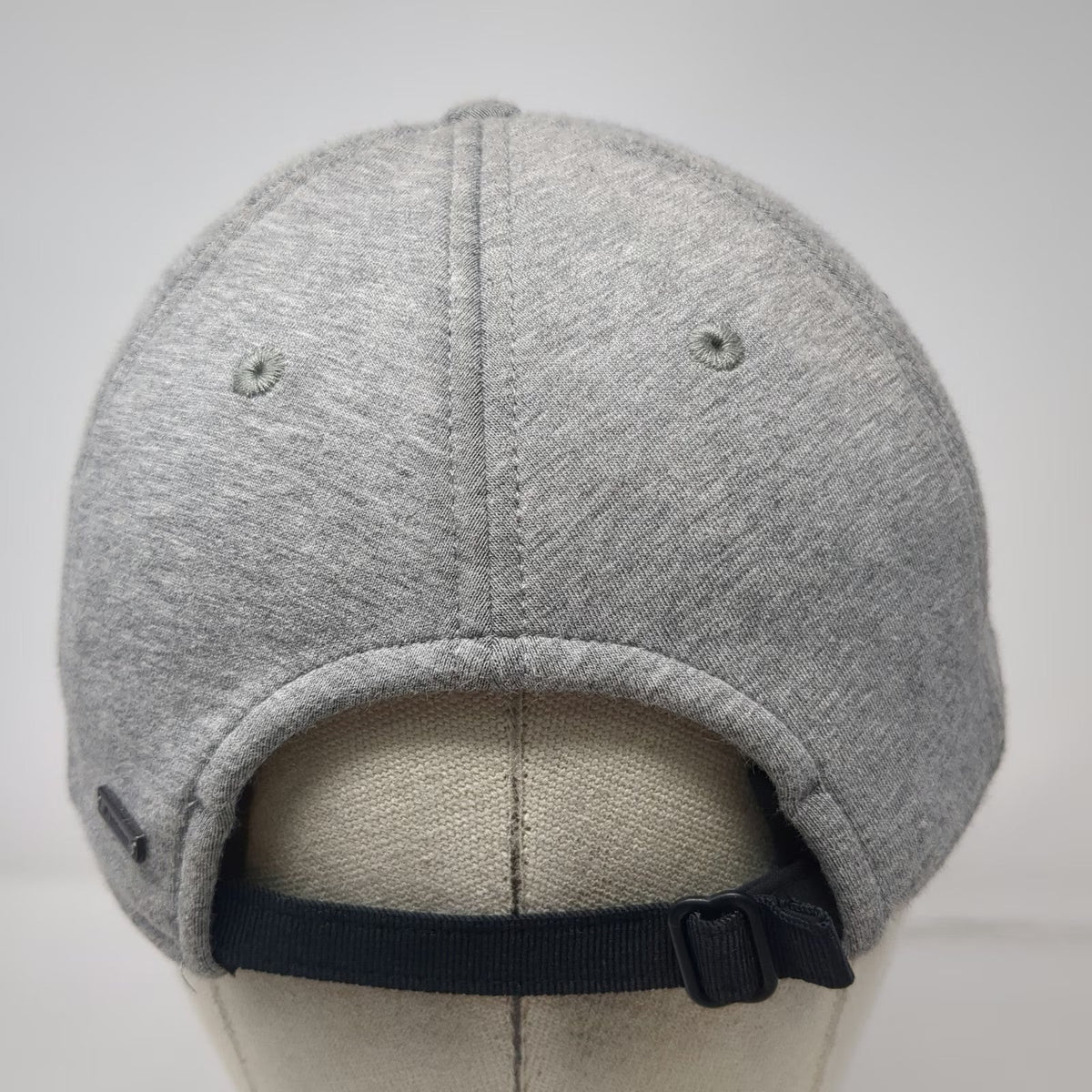 lululemon Baseball Cap Gray One Size Slideback Stretch Cotton Blend Logo Hat