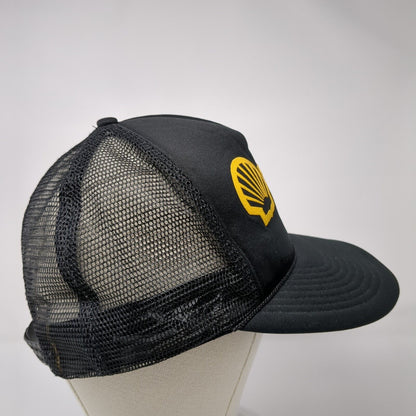 Gem Fuel Company Snapback Mesh Back Foam Trucker Hat Black OSFA Shell Logo